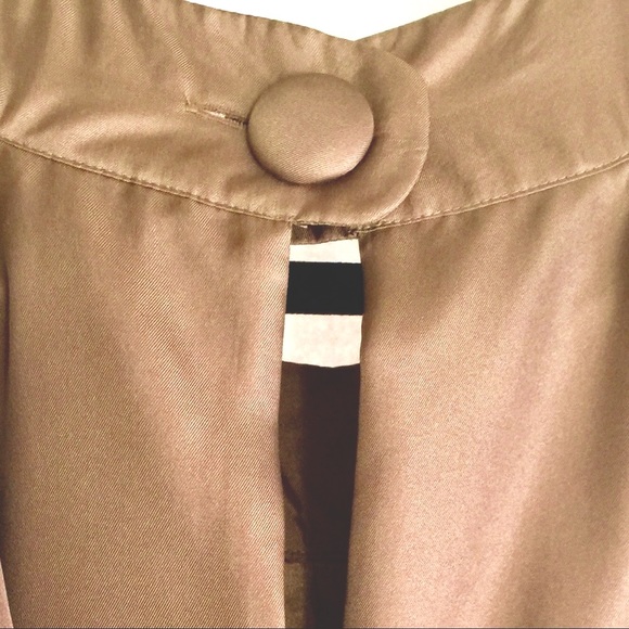 TWELVE LAYERS beaded neck sleeveless Gold satin swing mini XS - Picture 3 of 8